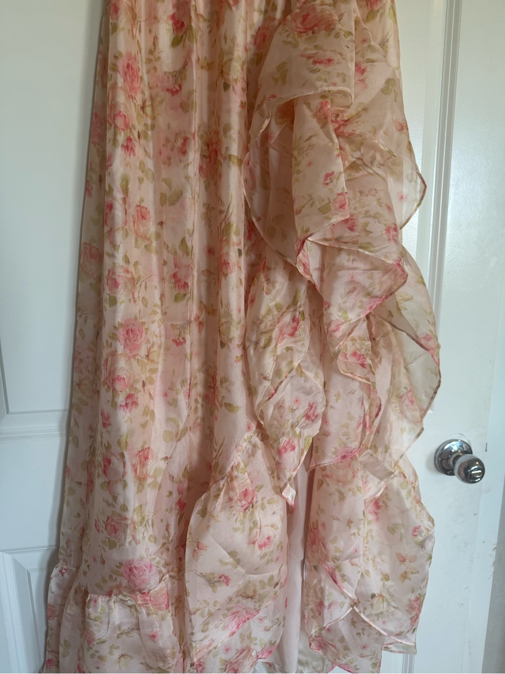 NWT Storia Floral Strapless Maxi Dress S Cottagecore Wedding Guest Garden Party - Picture 4 of 7